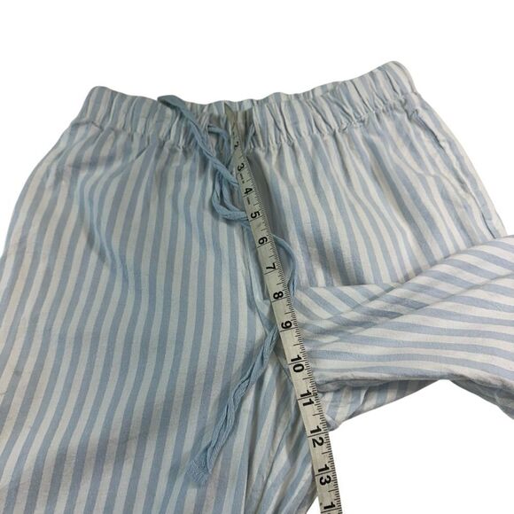 H&M Blue‎ and White Stripped Pajana Pants, Small - Picture 8 of 9